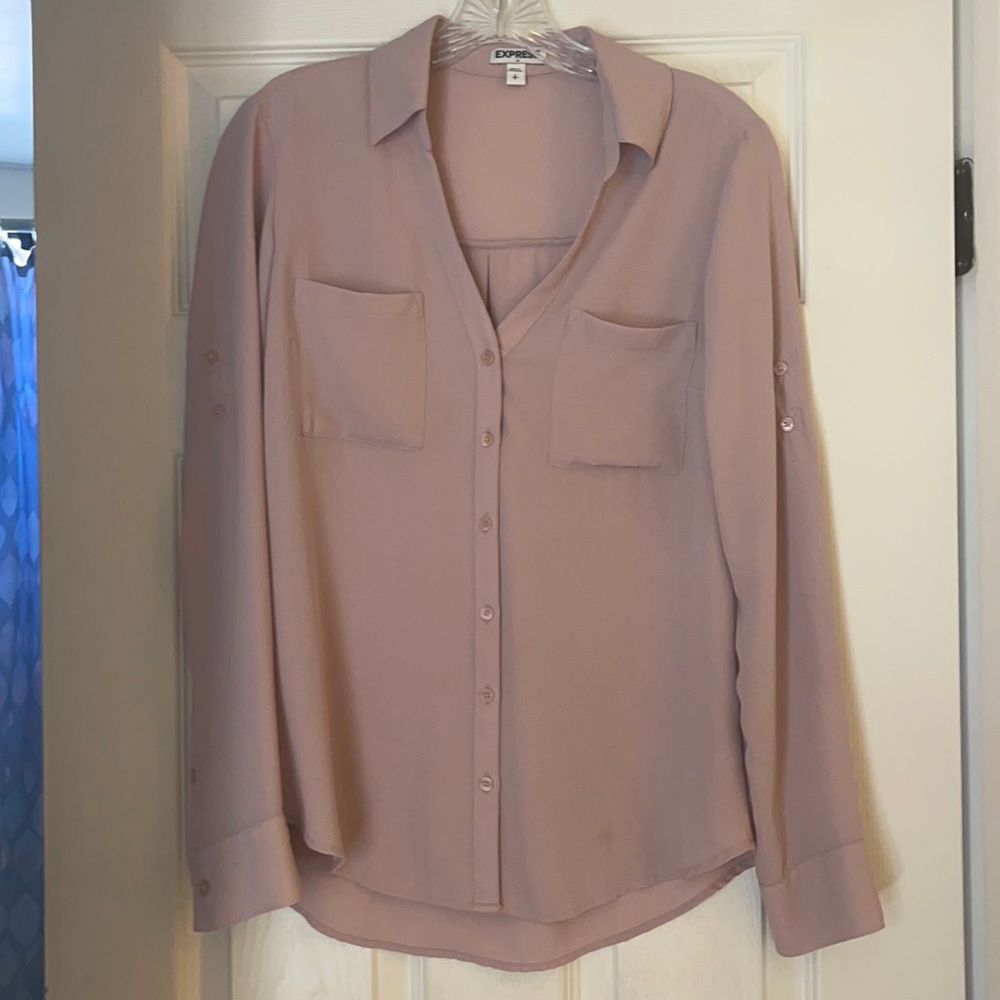 Express women’s button down work shirt